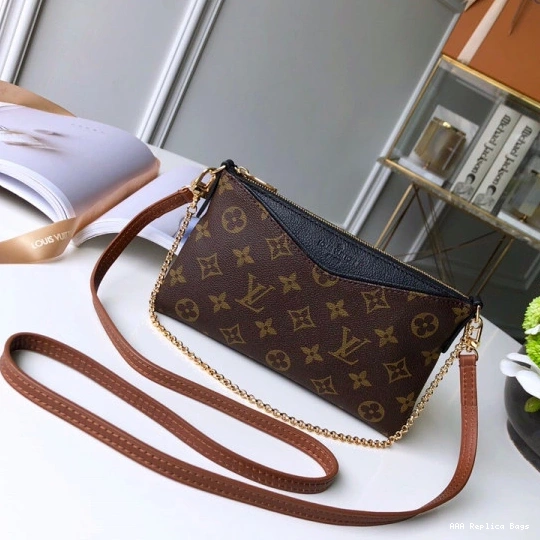 Aaa replica bags Louis PALLAS CLUTCH Vuitton 0824